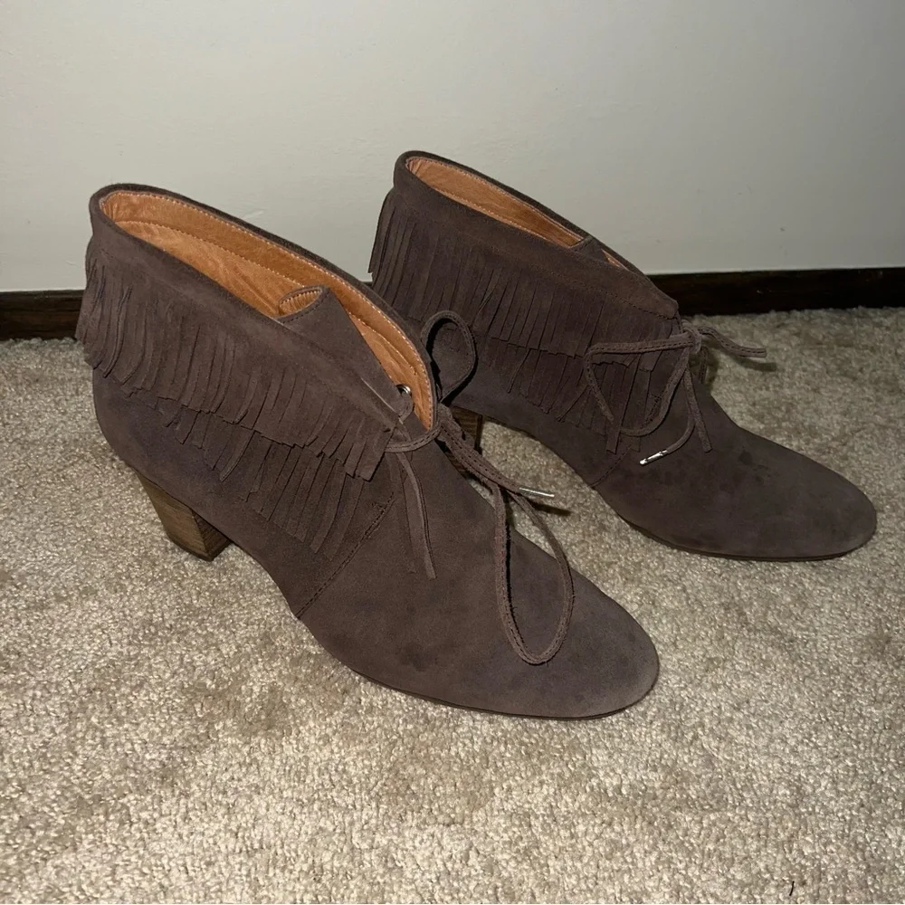 Gentle Souls by Kenneth Cole Women’s Bettie Leather Ankle Boots Size 11M